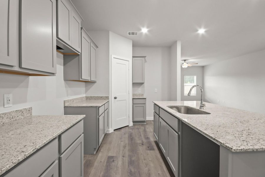Furnished interior view inside a new home in Lakes at Crockett Martin, Conroe (Image 4).