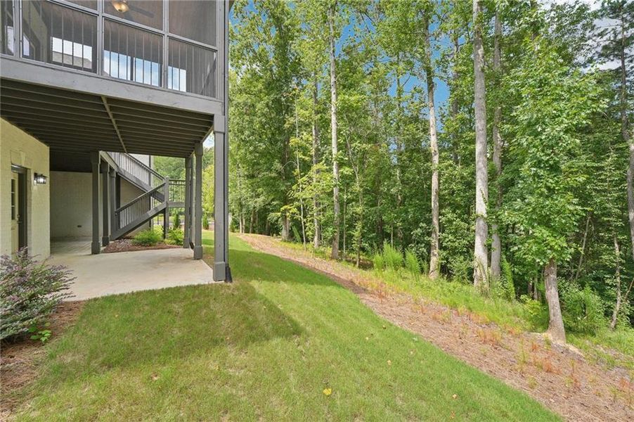 Exterior details and patio area of a home in The Reserve At Governors Towne Club, Acworth (Image 34). Exterior details and patio area of a home in The Reserve At Governors Towne Club, Acworth (Image 34).