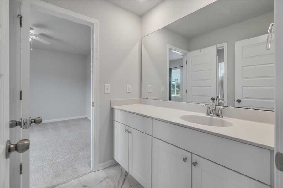 Furnished interior view inside a new home in Sweetgrass at Summers Corner, Summerville (Image 35).