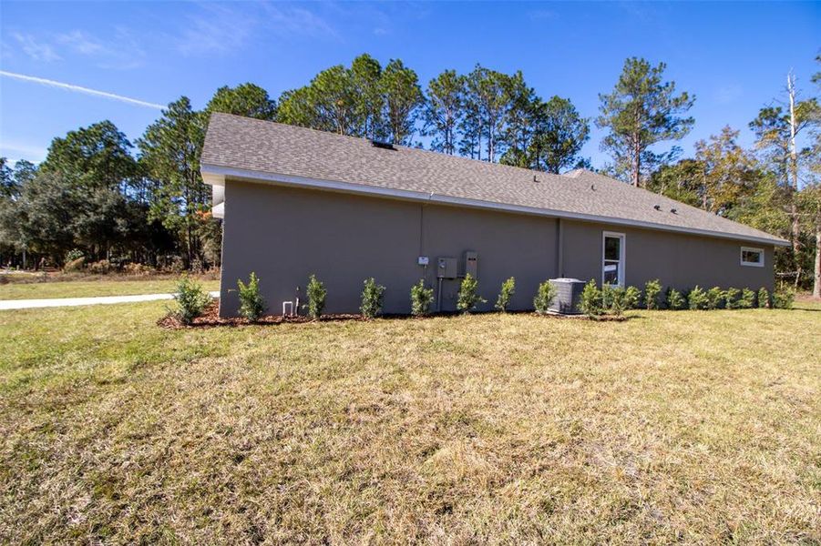 Exterior details and patio area of a home in Pine Ridge Estates, Beverly Hills (Image 25). Exterior details and patio area of a home in Pine Ridge Estates, Beverly Hills (Image 25).