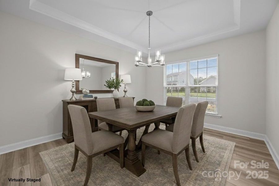 Furnished interior view inside a new home in Parkside Crossing, Charlotte (Image 14). Furnished interior view inside a new home in Parkside Crossing, Charlotte (Image 14).