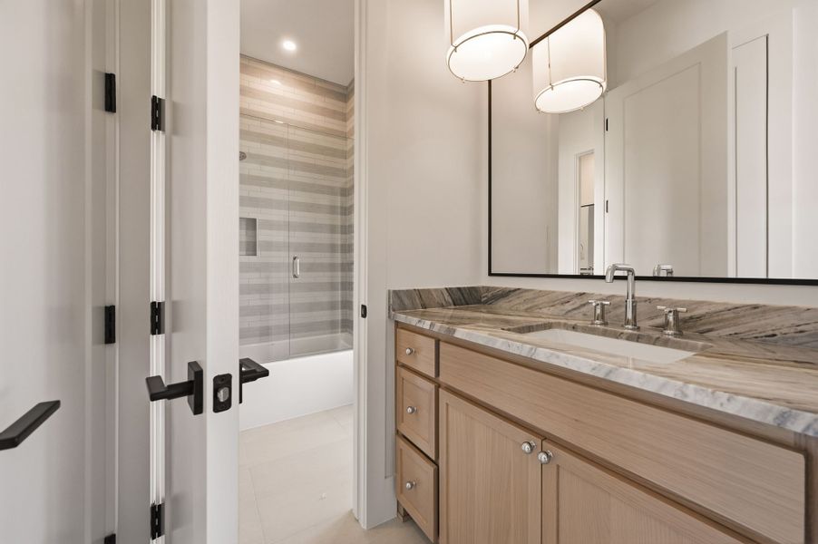 Furnished interior view inside a new home in Fleming Pointe, Fort Worth (Image 17).