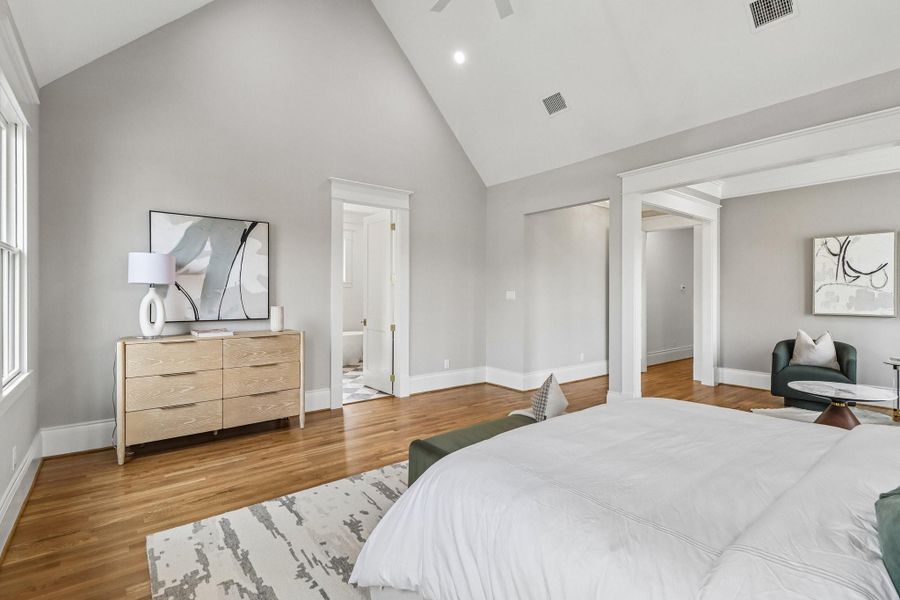 Furnished interior view inside a new home in , Houston (Image 40).