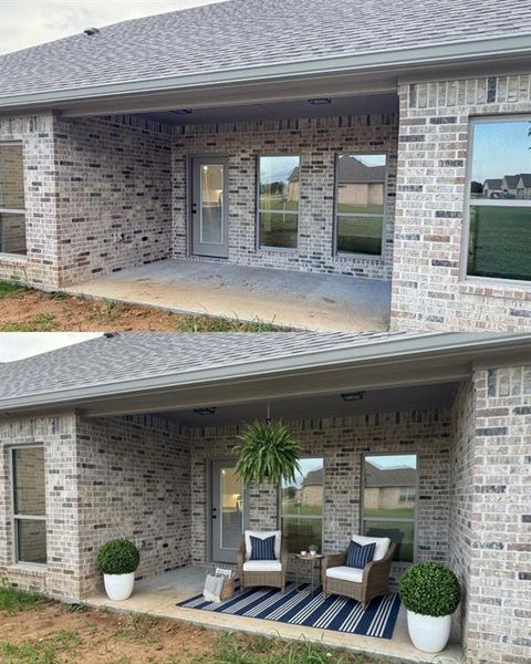 Exterior details and patio area of a home in , Lindsay (Image 26).