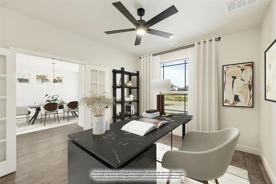 Furnished interior view inside a new home in Mockingbird Hills 60-65, Joshua (Image 15). Furnished interior view inside a new home in Mockingbird Hills 60-65, Joshua (Image 15).