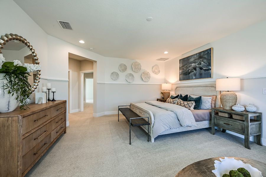 Representative furnished interior of a home built from the Granada II by Homes by WestBay in Oakfield, Parrish (Image 13).