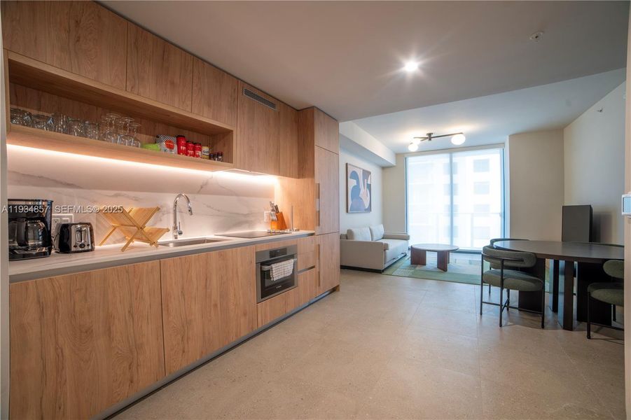 Furnished interior view inside a new home in , Miami (Image 14).