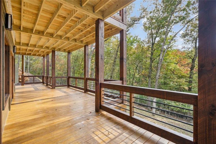 Exterior details and patio area of a home in , Mineral Bluff (Image 27).