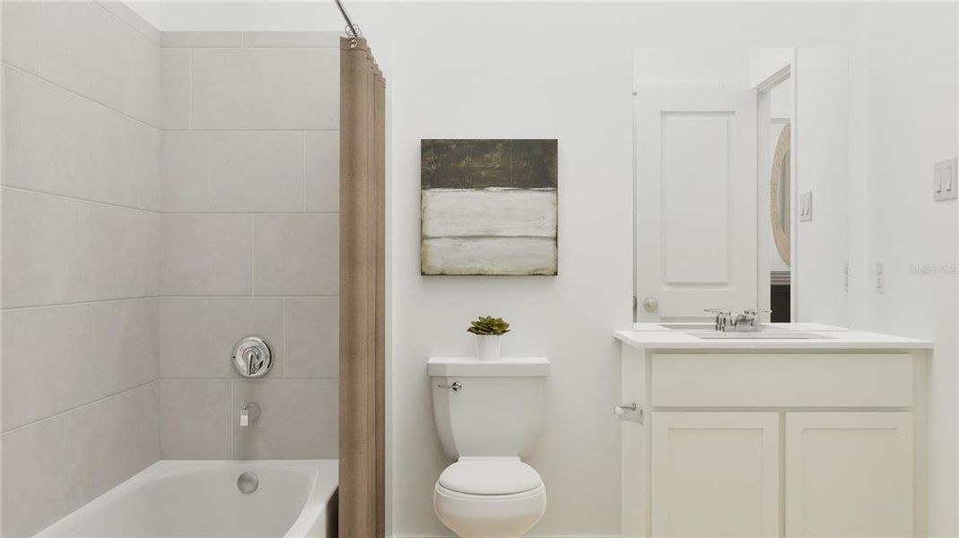Furnished interior view inside a new home in , Clermont (Image 10).
