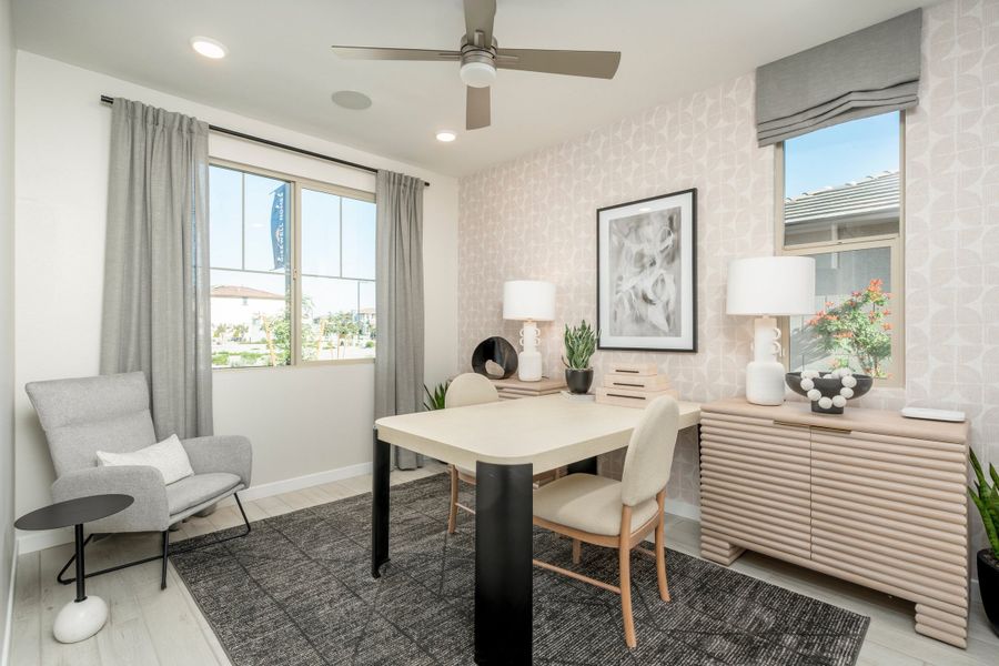 Representative furnished interior of a home built from the Monument by Risewell Homes in Citrus Park, Goodyear (Image 6).