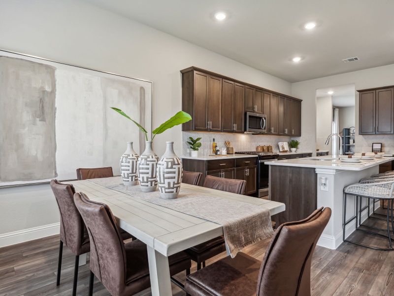 Furnished interior view inside a new home in Lakehaven - Premier Series, Farmersville (Image 4).