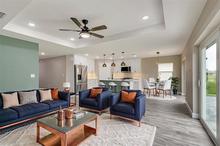 Furnished interior view inside a new home in , Rotonda West (Image 10).