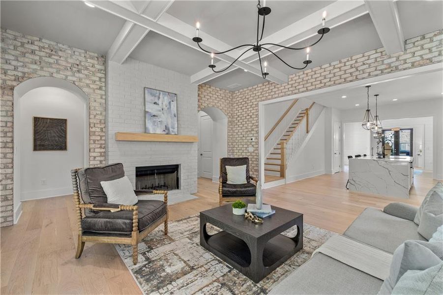 Furnished interior view inside a new home in Vickery, Cumming (Image 9). Furnished interior view inside a new home in Vickery, Cumming (Image 9).