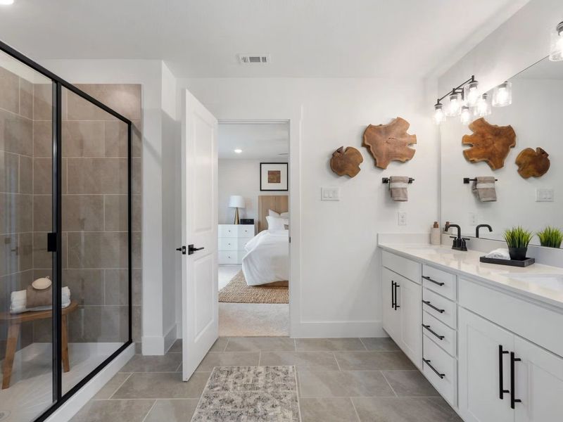 Furnished interior view inside a new home in Lake Park Villas, Wylie (Image 18). Furnished interior view inside a new home in Lake Park Villas, Wylie (Image 18).