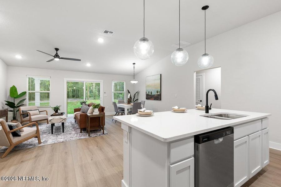 Furnished interior view inside a new home in , Jacksonville (Image 19).