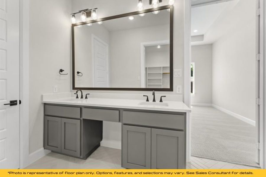 Representative furnished interior of a home built from the The Barbados by Stonefield Homes in The Highlands, Rockwall (Image 47).