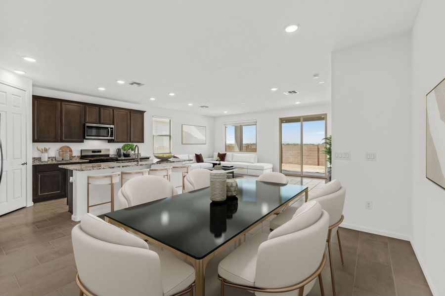 Furnished interior view inside a new home in Cantabria at Rincon Knolls, Vail (Image 6). Furnished interior view inside a new home in Cantabria at Rincon Knolls, Vail (Image 6).