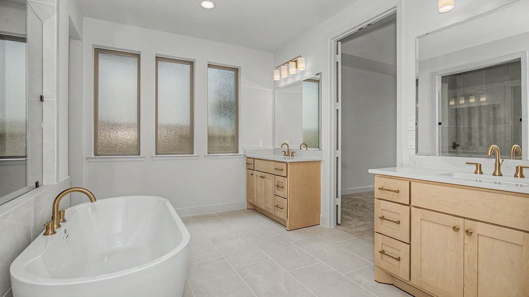 Furnished interior view inside a new home in Legacy Prairie at Katy Court, Katy (Image 4).