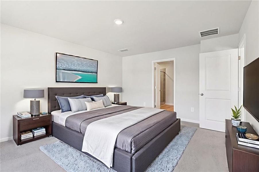 Furnished interior view inside a new home in The Oaks at Dawson, Dawsonville (Image 12).