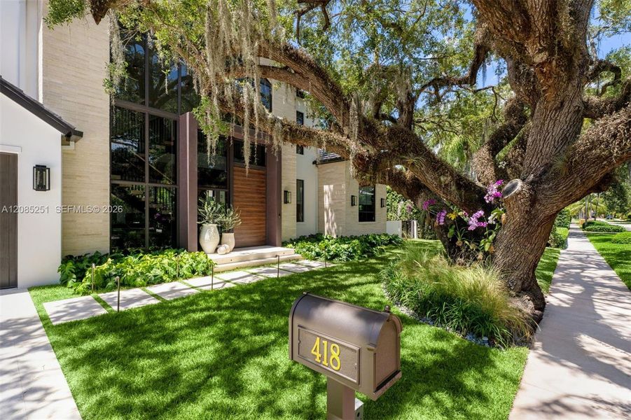 Exterior details and patio area of a home in , Coral Gables (Image 23). Exterior details and patio area of a home in , Coral Gables (Image 23).