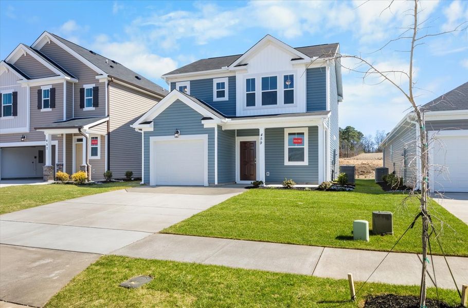 Front exterior of a new home in Windsor, North Augusta, SC, highlighting curb appeal (Image 16).