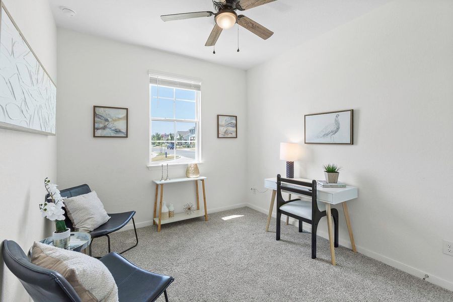 Furnished interior view inside a new home in Brooks Ranch, Kyle (Image 7).