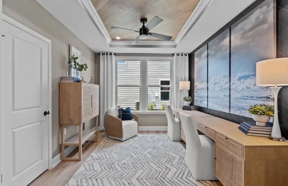 Furnished interior view inside a new home in Del Webb Wilmington at Mallory Creek, Leland (Image 5).