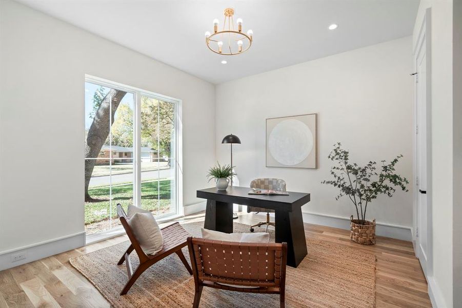 Furnished interior view inside a new home in , Dallas (Image 5).