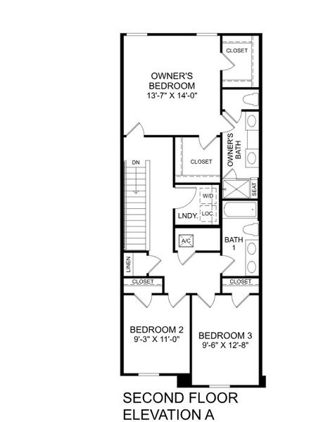 2D floor plan layout for the Mayport by Ryan Homes in Pine Pointe at Astonia, Davenport, FL (Image 1).