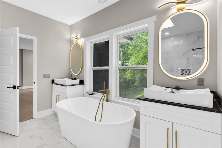 Furnished interior view inside a new home in , Atlanta (Image 10).