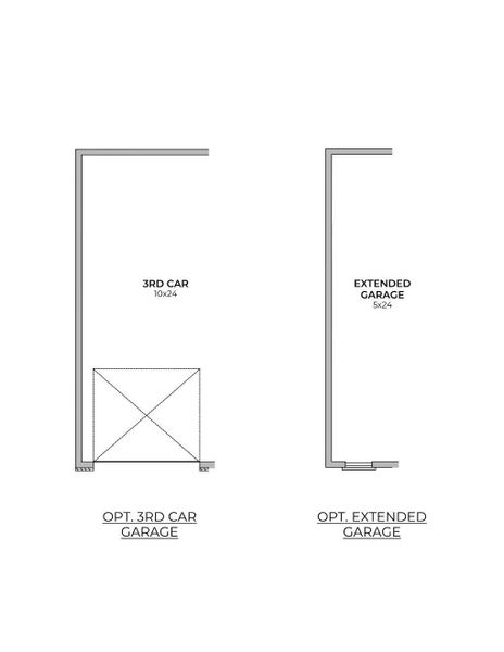 501 - Del Norte Floorplan Garage Options