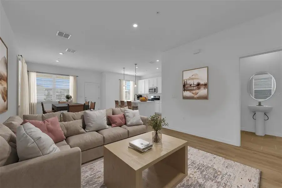 Furnished interior view inside a new home in Brack Ranch, St. Cloud (Image 4). Furnished interior view inside a new home in Brack Ranch, St. Cloud (Image 4).