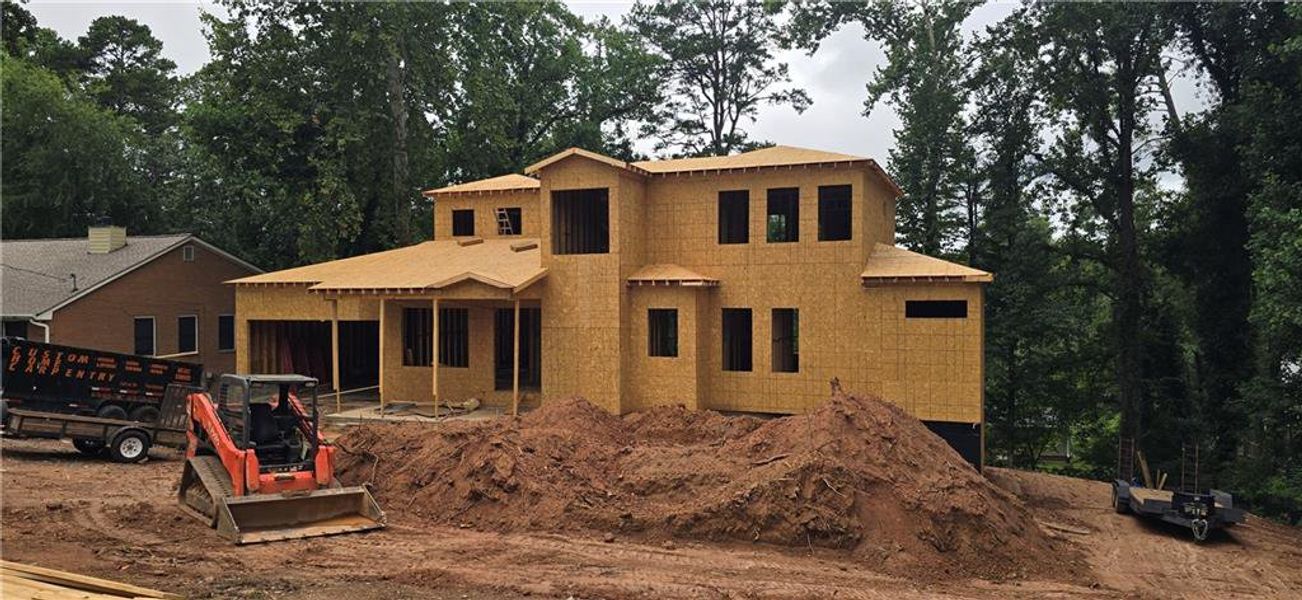 In-progress construction of a new home in , Lawrenceville, GA (Image 9).
