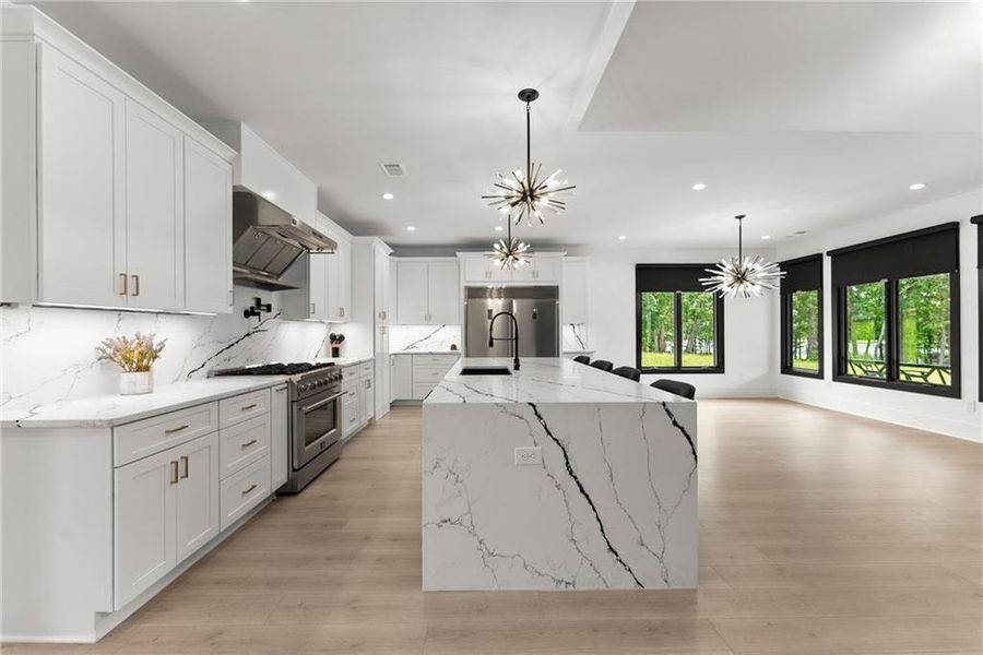 Furnished interior view inside a new home in , Hartwell (Image 8).