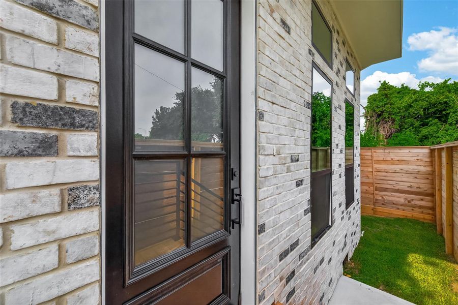 Exterior details and patio area of a home in , Houston (Image 29). Exterior details and patio area of a home in , Houston (Image 29).