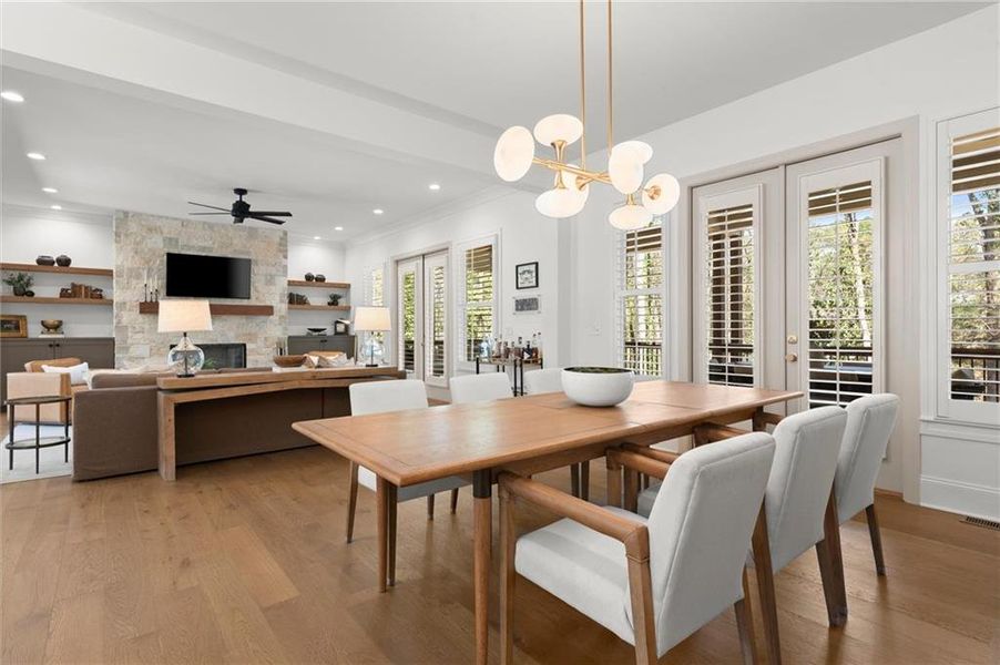 Furnished interior view inside a new home in , Marietta (Image 10). Furnished interior view inside a new home in , Marietta (Image 10).