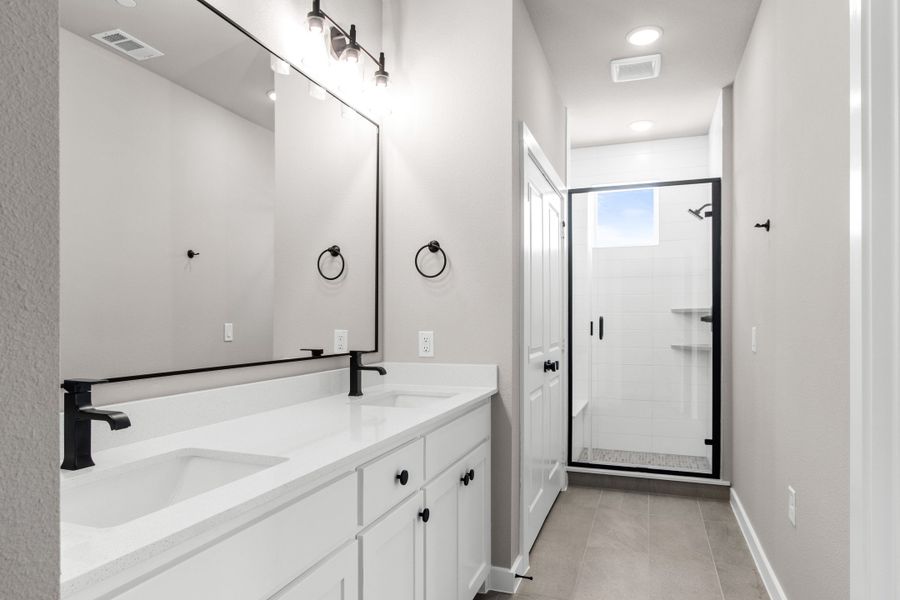 Furnished interior view inside a new home in Wildridge, Oak Point (Image 32).