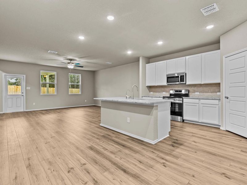 Furnished interior view inside a new home in Royal Crest, San Antonio (Image 6).