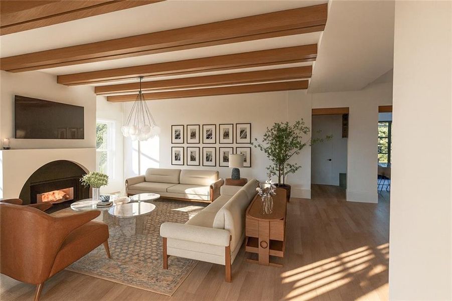 Furnished interior view inside a new home in Echo at Crabapple, Milton (Image 11).