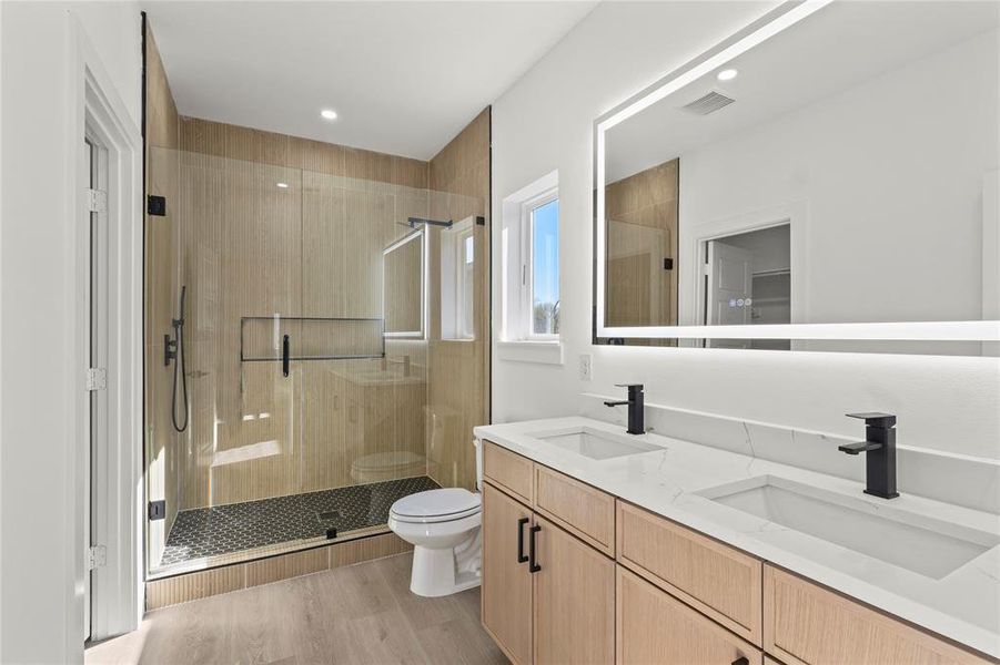 Furnished interior view inside a new home in , Dallas (Image 11).