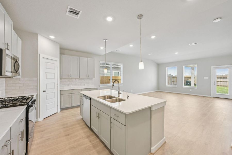 Photo is not of the actual home, but is an inspirational photo of builder’s model home and may depict options, furnishings, and/or decorator features that are not included