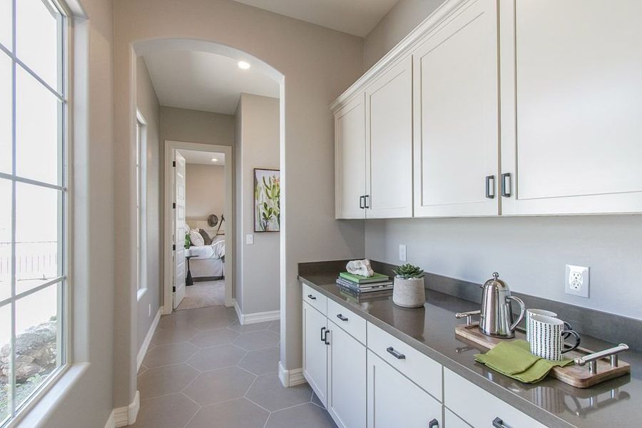 Furnished interior view inside a new home in Harmony at Montecito in Estrella, Goodyear (Image 18).
