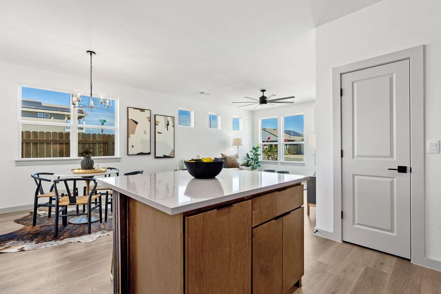 This picture is from another build with a similar floorplan.  The listing is for a to be built home with similar build and fit and finish.