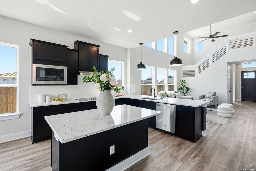 Furnished interior view inside a new home in Alsatian Oaks, Castroville (Image 7).