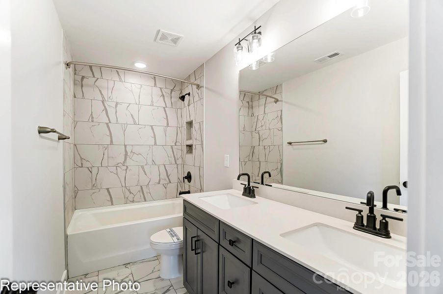 Upstairs bathroom example