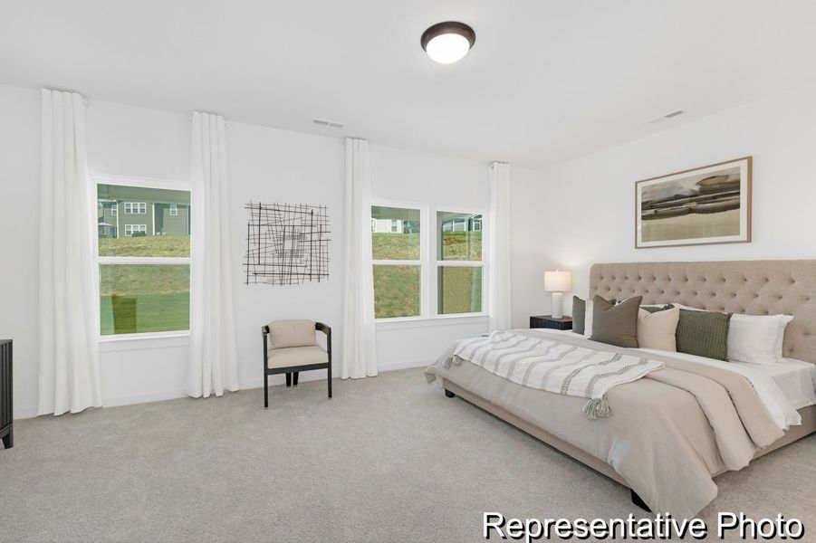 Furnished interior view inside a new home in Copper Ridge at Flowers Plantation, Clayton (Image 9).