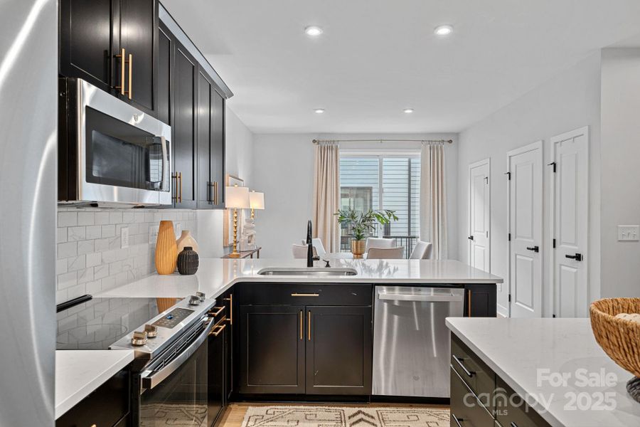 Furnished interior view inside a new home in , Charlotte (Image 17).