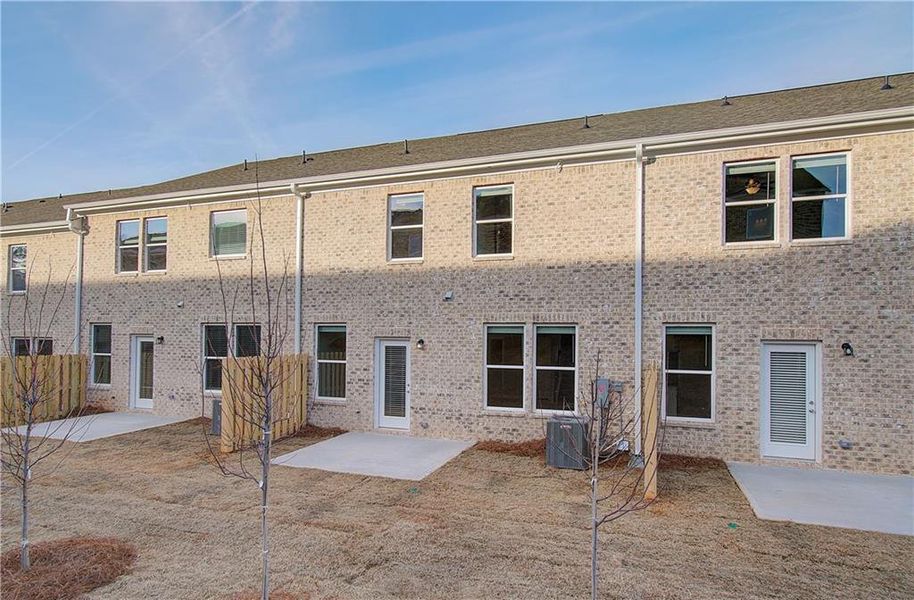 Exterior details and patio area of a home in Bowers Farm, McDonough (Image 22).