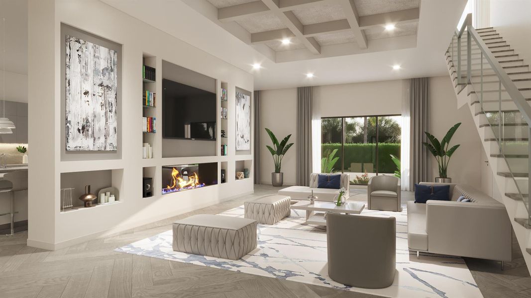 Furnished interior view inside a new home in , West Palm Beach (Image 14).