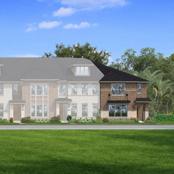 Representative exterior photo of a completed home built from the Bridgeport by Mattamy Homes in Bayside, Rowlett, TX (Image 11).